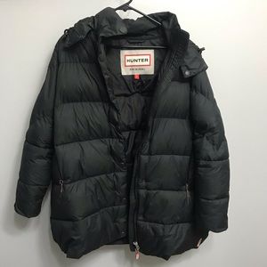 hunter original long padded coat